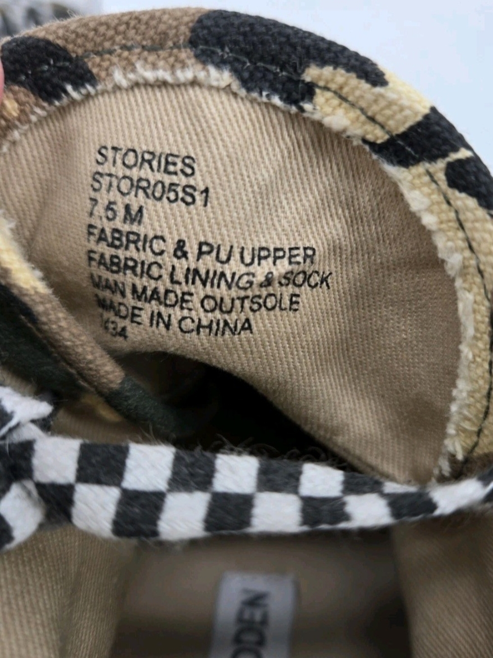 For @bentonjp12 Steve Madden Camouflage High-Top Platform Sneakers - Picture 4 of 6